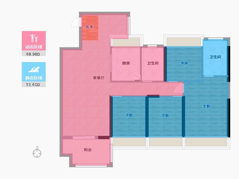 广东省-湛江市-假日名苑-110.04-户型库-动静分区