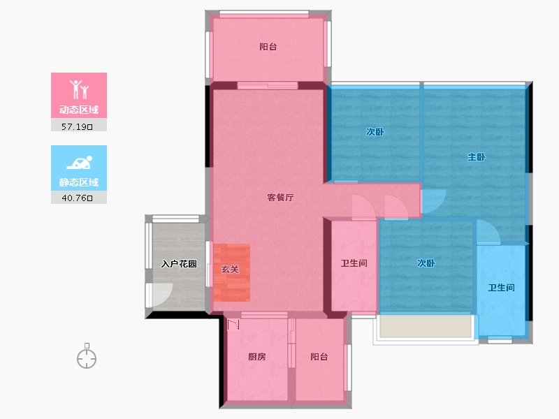 广东省-湛江市-假日名苑-92.96-户型库-动静分区