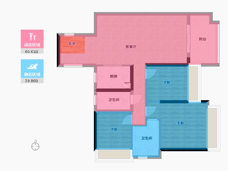 广东省-湛江市-假日名苑-89.53-户型库-动静分区