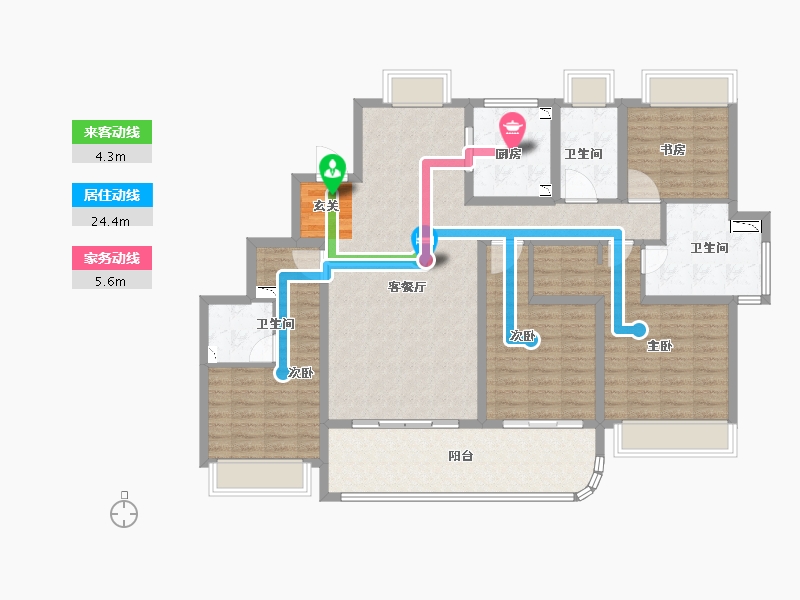 江苏省-苏州市-金融街融悦湾-133.89-户型库-动静线