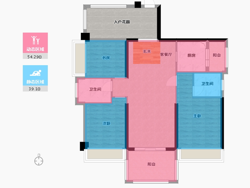 广东省-湛江市-假日名苑-95.72-户型库-动静分区