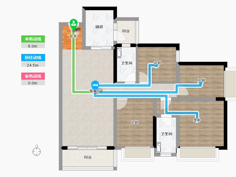 广东省-东莞市-信鸿誉庭-92.63-户型库-动静线