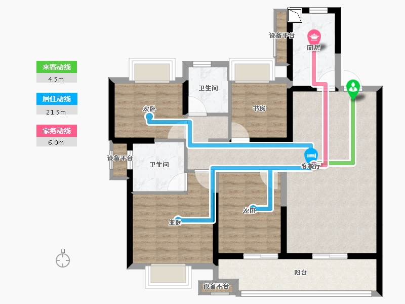 福建省-泉州市-融创江南府-94.41-户型库-动静线