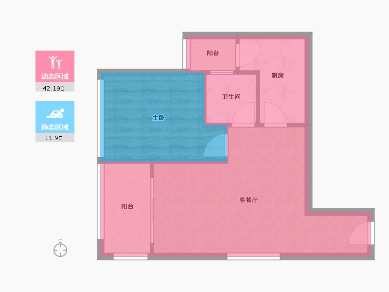 广东省-惠州市-金沙世纪城-48.67-户型库-动静分区