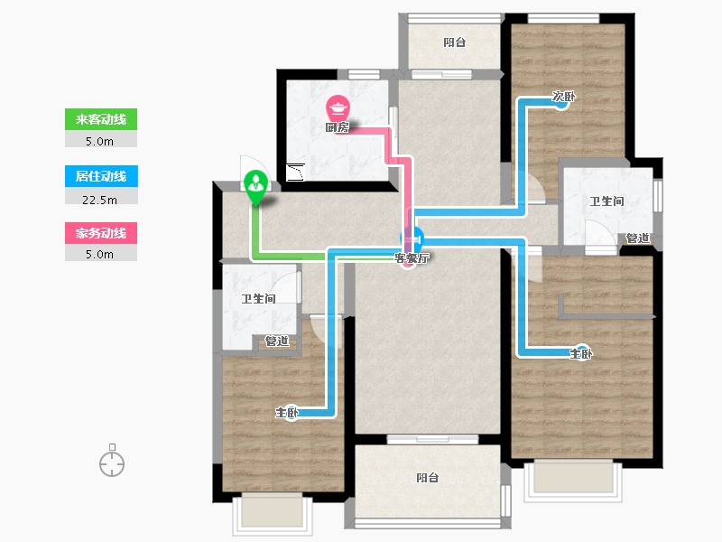 山西省-太原市-太原恒大悦府-103.96-户型库-动静线