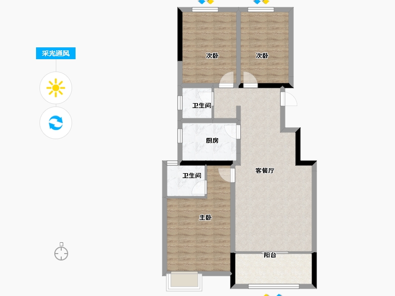 河南省-济源市-中弘-92.00-户型库-采光通风