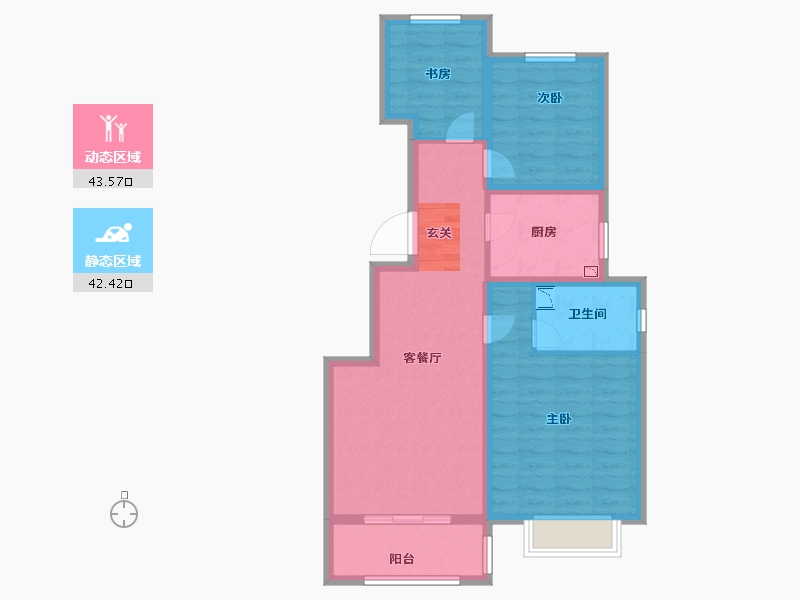 天津-天津市-新城悦隽公元-76.00-户型库-动静分区