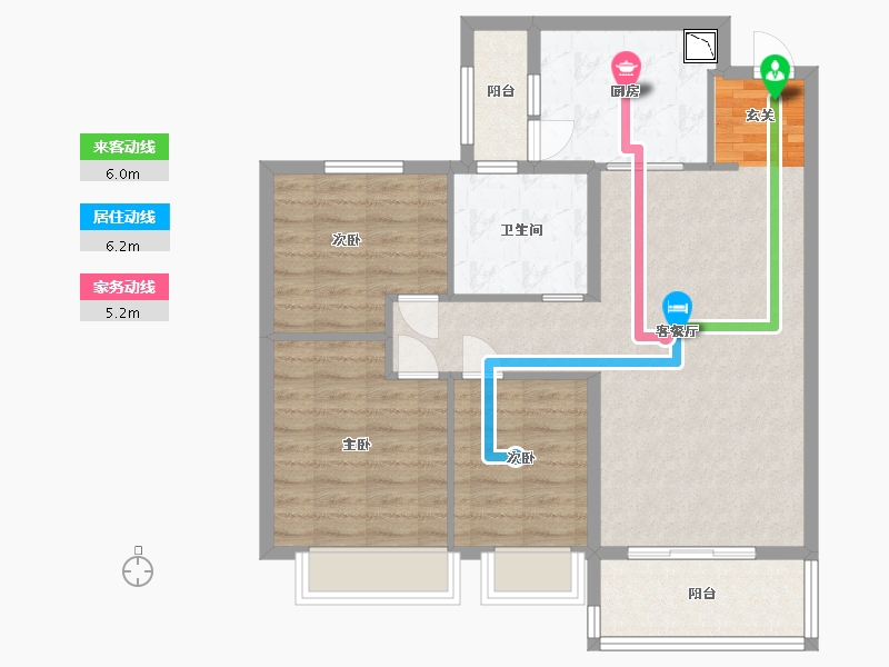 山东省-烟台市-恒大御海天下-85.60-户型库-动静线