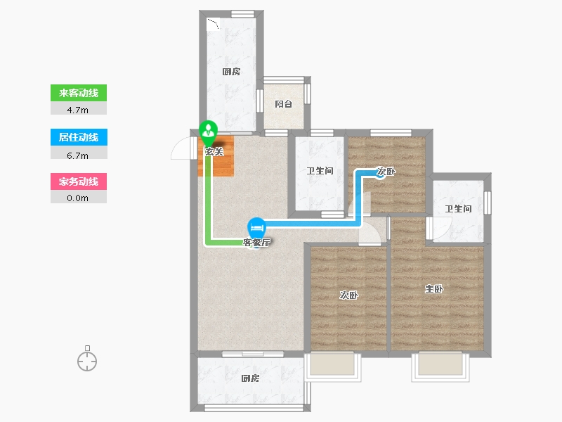 山东省-烟台市-恒大御海天下-81.87-户型库-动静线