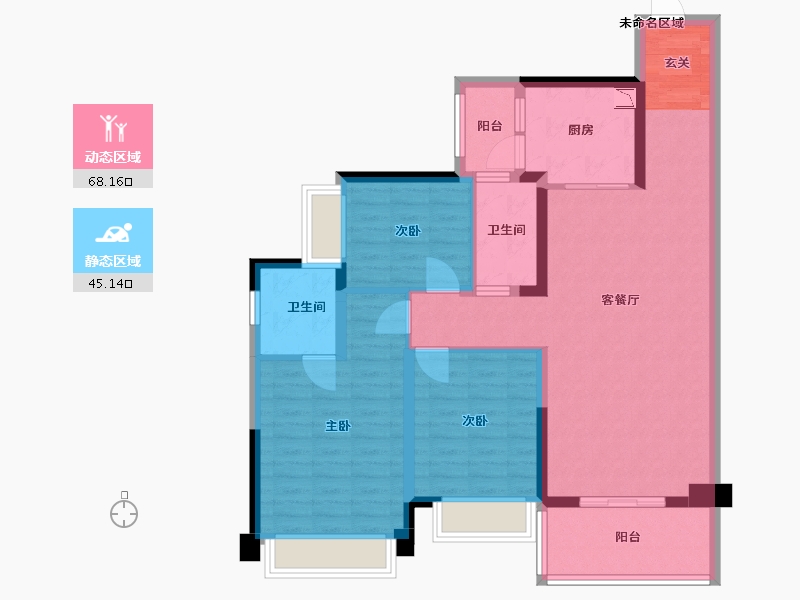 广东省-湛江市-吴川奥园冠军城-100.80-户型库-动静分区