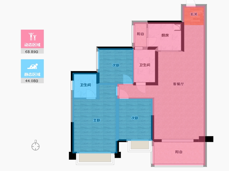 广东省-湛江市-吴川奥园冠军城-100.78-户型库-动静分区