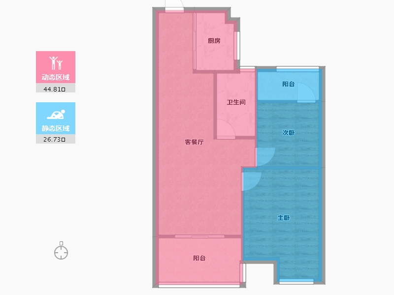 浙江省-湖州市-久立湖东府-64.91-户型库-动静分区