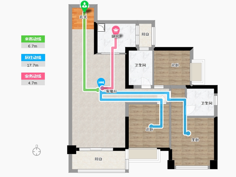 广东省-湛江市-吴川奥园冠军城-89.60-户型库-动静线