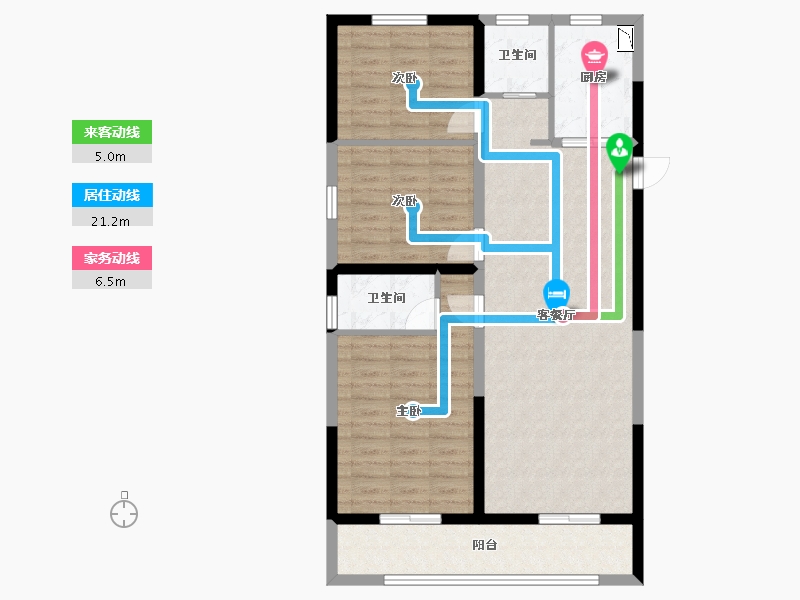 山西省-长治市-襄垣碧桂园-92.15-户型库-动静线