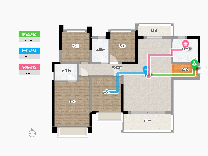 广东省-湛江市-吴川奥园冠军城-113.60-户型库-动静线