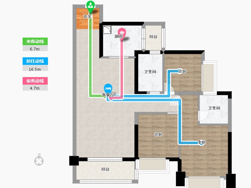 广东省-湛江市-吴川奥园冠军城-89.60-户型库-动静线