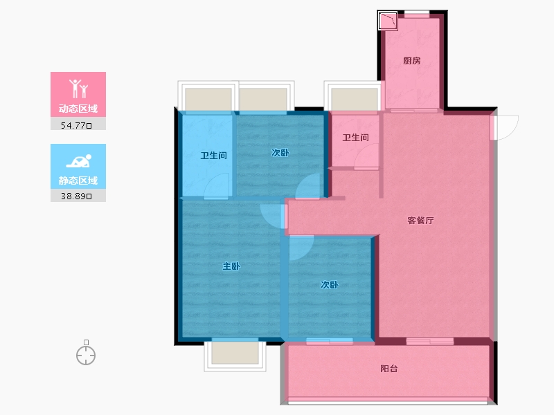 广西壮族自治区-梧州市-绿地梧州城际空间站-83.83-户型库-动静分区