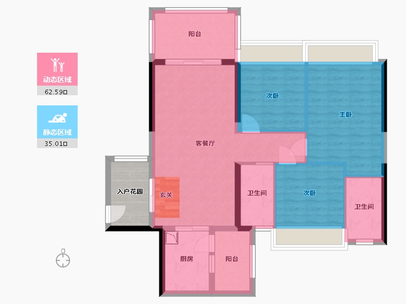 广东省-湛江市-假日名苑-92.62-户型库-动静分区