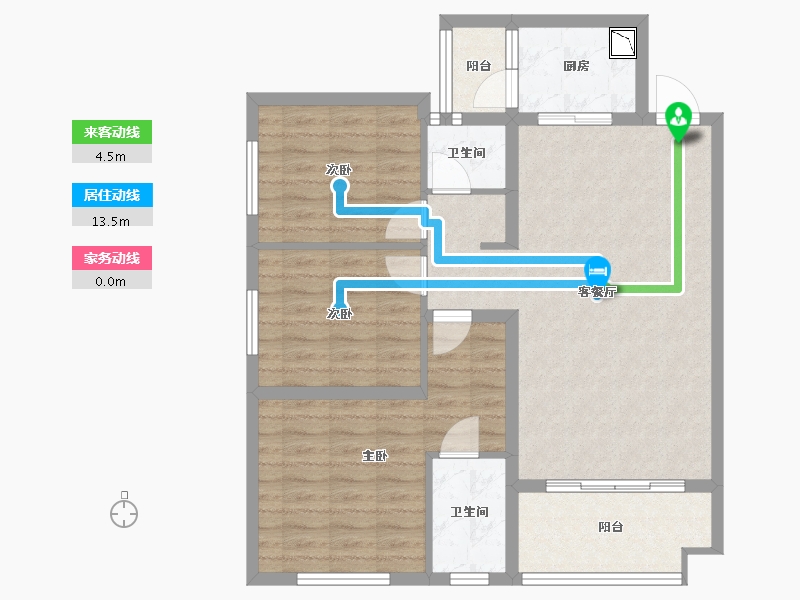 四川省-自贡市-远达·御景-87.83-户型库-动静线