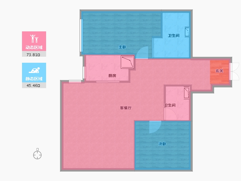 天津-天津市-平安泰达金融中心・骅悦-109.00-户型库-动静分区