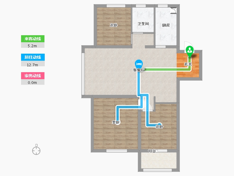 山东省-德州市-德达东建馨园-88.80-户型库-动静线