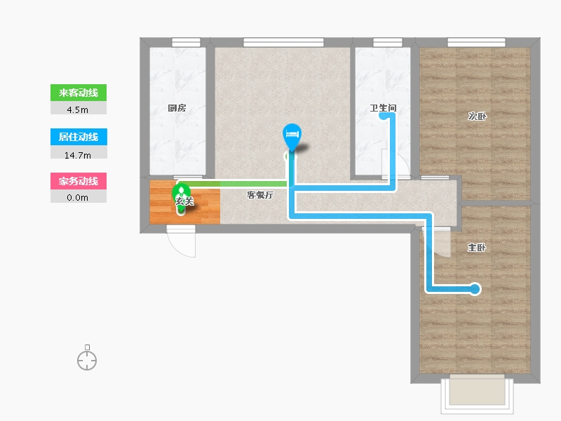 甘肃省-兰州市-天庆国际新城四期-60.75-户型库-动静线