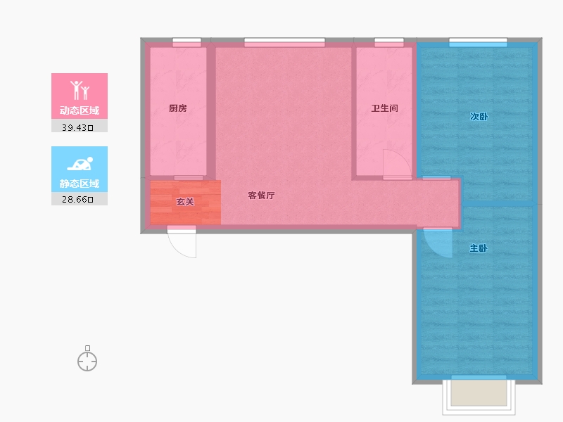 甘肃省-兰州市-天庆国际新城四期-60.75-户型库-动静分区