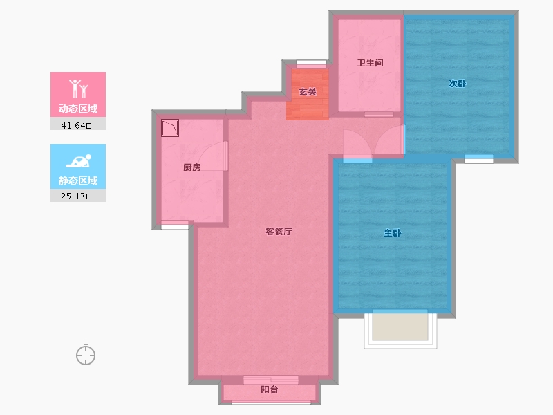 甘肃省-兰州市-天庆国际新城四期-59.31-户型库-动静分区