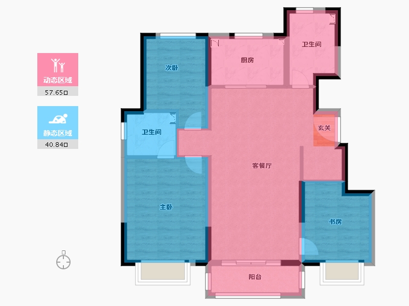 天津-天津市-城投华润理想之城-88.00-户型库-动静分区