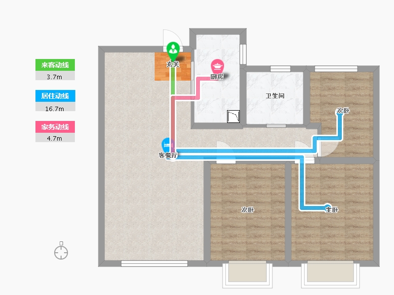 甘肃省-兰州市-天庆国际新城四期-78.41-户型库-动静线