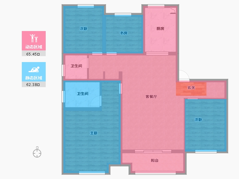 山东省-德州市-德达东建馨园-114.40-户型库-动静分区