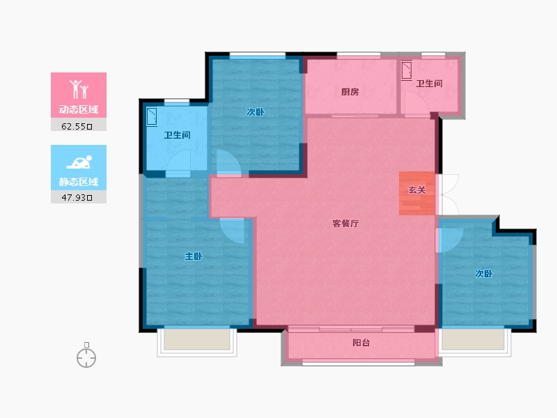 天津-天津市-中建玖棠府-100.00-户型库-动静分区