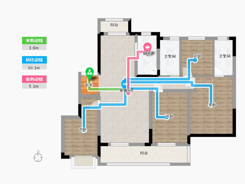 江西省-南昌市-融创红城投赣江府-108.81-户型库-动静线