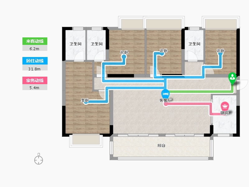 广西壮族自治区-南宁市-龙光天曜-118.05-户型库-动静线