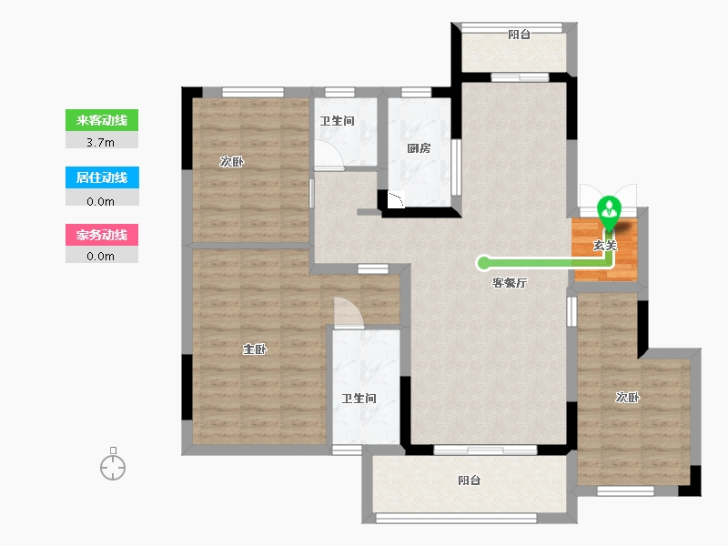 江西省-南昌市-融创红城投赣江府-96.80-户型库-动静线