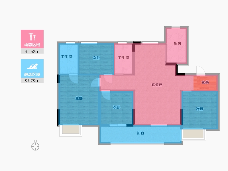 江西省-南昌市-南昌中大煌盛-91.20-户型库-动静分区