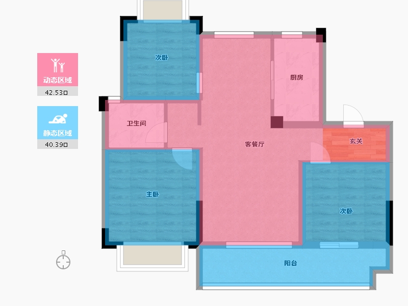 江西省-南昌市-南昌中大煌盛-73.60-户型库-动静分区