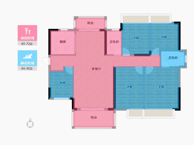 广西壮族自治区-南宁市-龙光天曜-114.02-户型库-动静分区