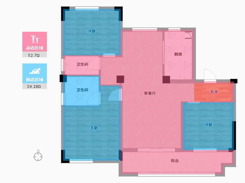 江西省-南昌市-南昌中大煌盛-81.60-户型库-动静分区