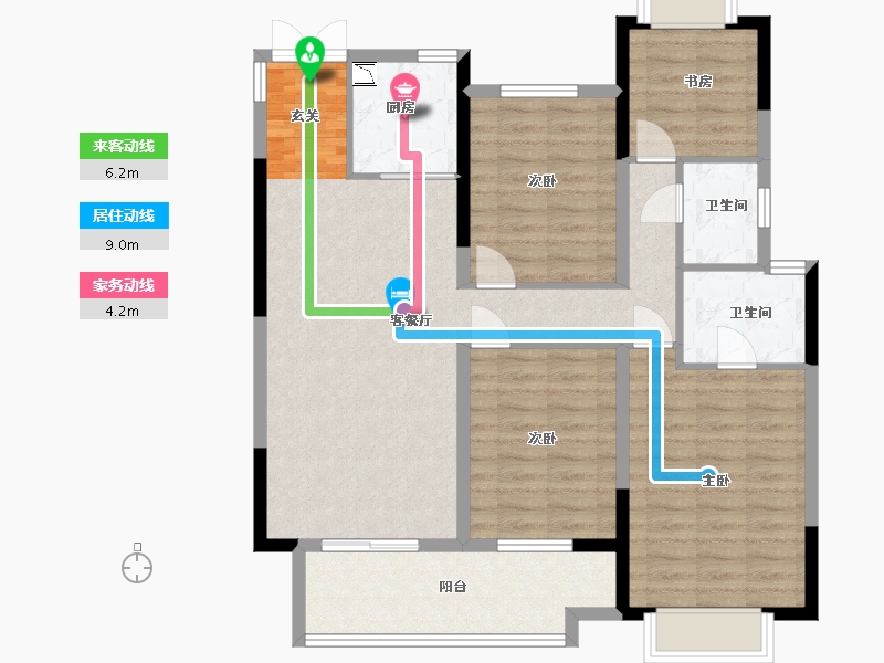 江西省-南昌市-南旅嘉福里-102.40-户型库-动静线