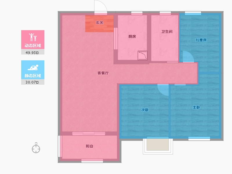 江西省-南昌市-美的新力公园天下-71.20-户型库-动静分区