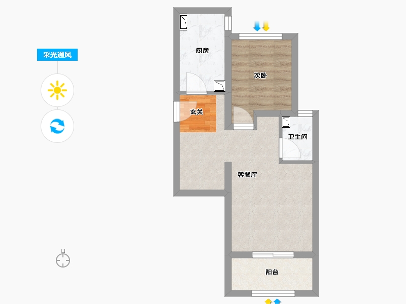 河北省-廊坊市-廊坊来康郡润德院-39.33-户型库-采光通风