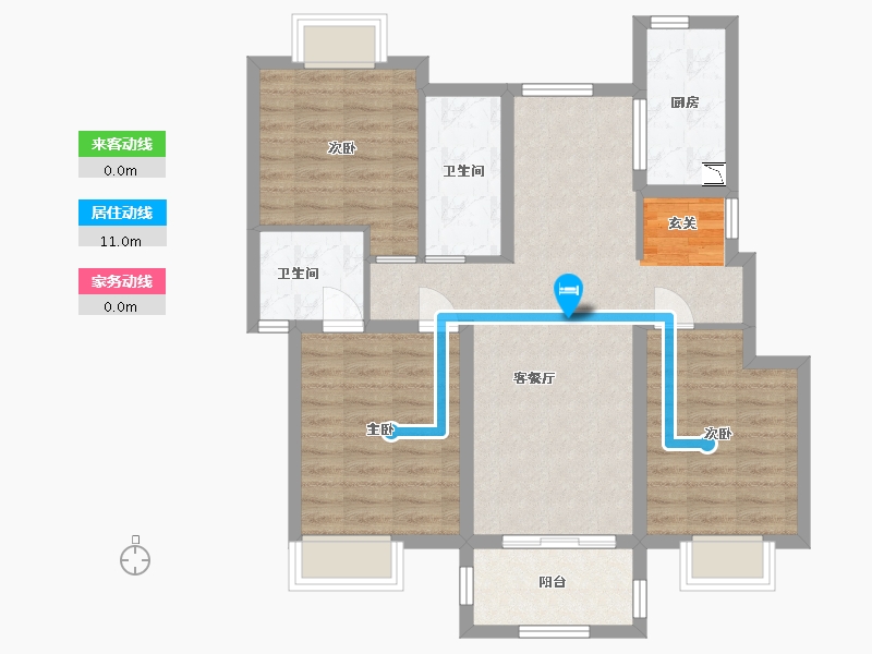 江西省-南昌市-美的新力公园天下-86.40-户型库-动静线