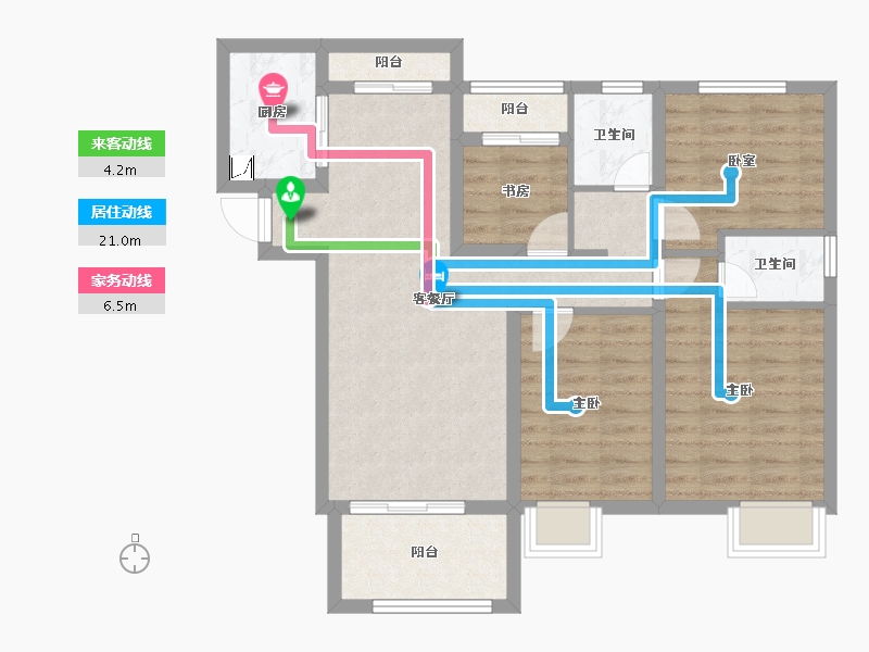 江西省-南昌市-慧谷智立方-83.24-户型库-动静线