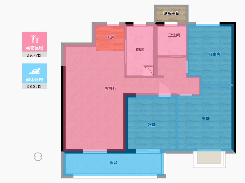 江西省-南昌市-新旅明樾府-71.20-户型库-动静分区