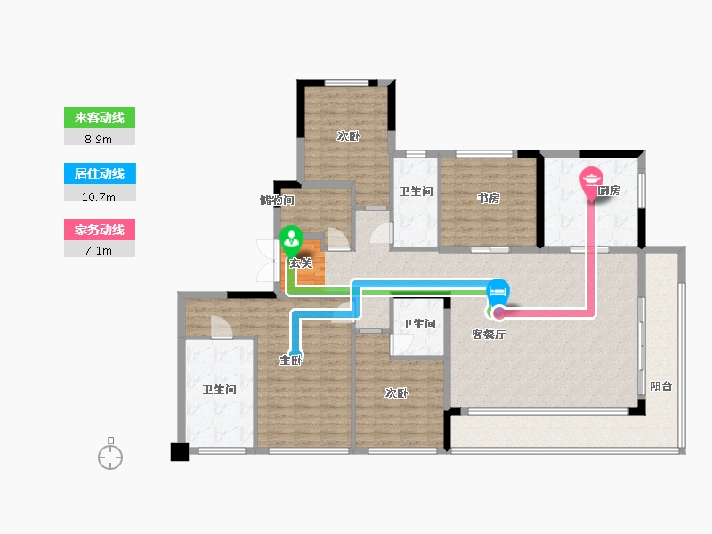 江西省-南昌市-融创玖玺台-156.78-户型库-动静线