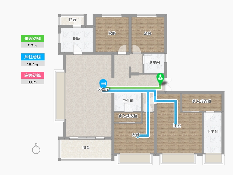 陕西省-咸阳市-奥园和悦府-135.01-户型库-动静线