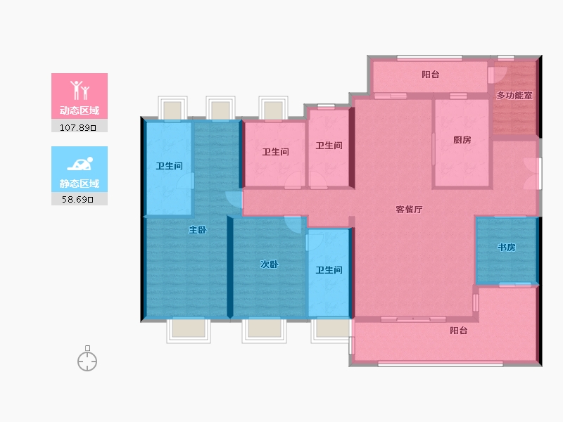 广东省-广州市-颐德湾尚-150.39-户型库-动静分区