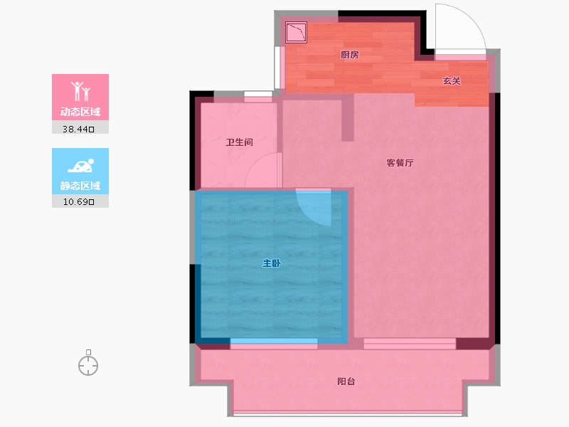 广西壮族自治区-北海市-北海新城吾悦广场-44.01-户型库-动静分区