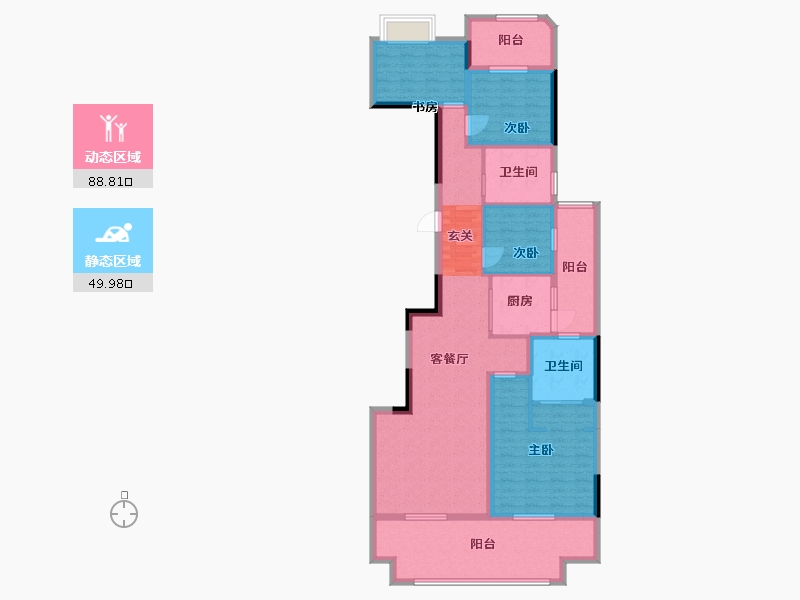 江西省-南昌市-华南城西站华府-123.32-户型库-动静分区